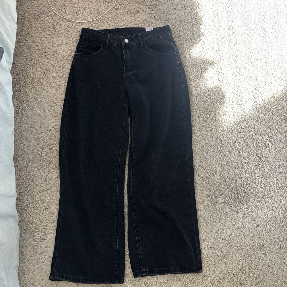 SHEIN Black Straight Leg Women's Jeans